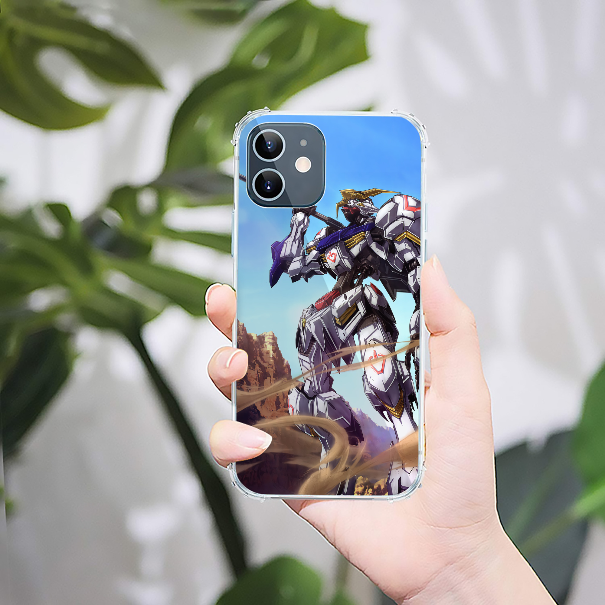 （画像用） 機動戦士ガンダム Mobile Suit Gundam 【iPhone 12シリーズ対応】透明スマホケース（クリアソフトケース）